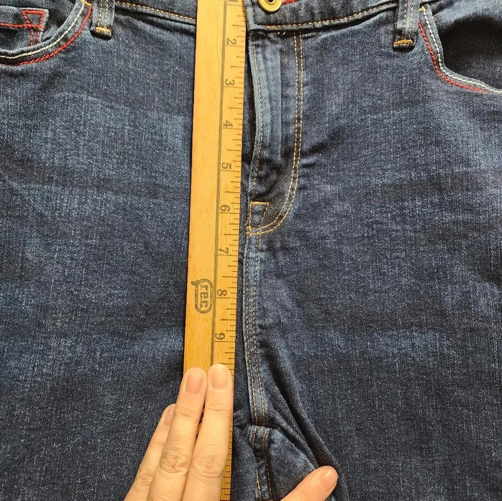 Tommy Hilfiger Jeans Women's 12 Raleigh High Rise Dark Wash Blue - Picture 6 of 12